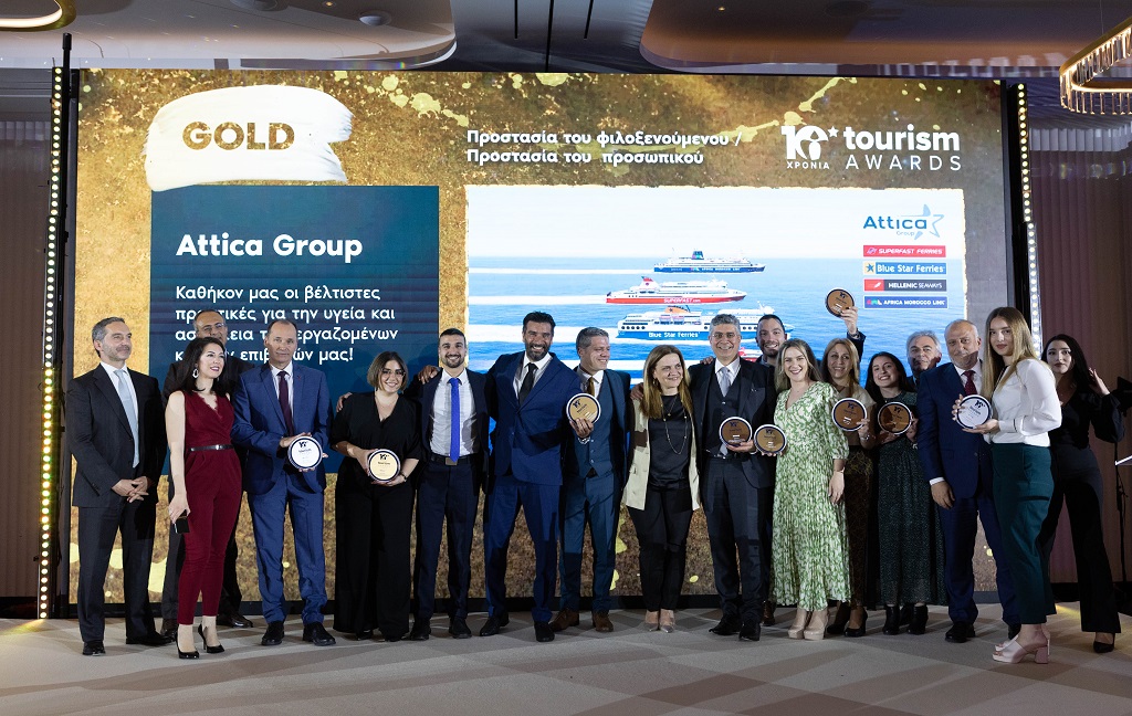 ΔΕΚΑ ΒΡΑΒΕΙΑ ΓΙΑ ΤΗΝ ATTICA GROUP ΣΤΑ TOURISM AWARDS 2023 Photo 2