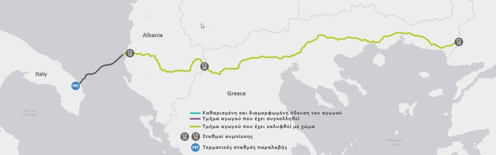 TAP completes test operation of pipeline in Greece