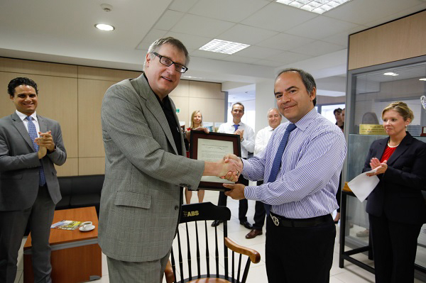 ABS Chairman's First &lsquo;Chair Award&rsquo; is Presented to Dr. Chris Leontopoulos for Technical Excellence.