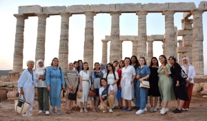 MARDIPLO attends the reception on board the Algerian training ship "La Soummam" &amp; oraginses a guided tour to Cape Sounion for the female crew members of the vessel