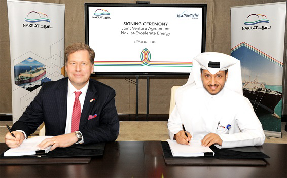Nakilat signs agreement with Excelerate Energy-USA for first FSRU vessel 