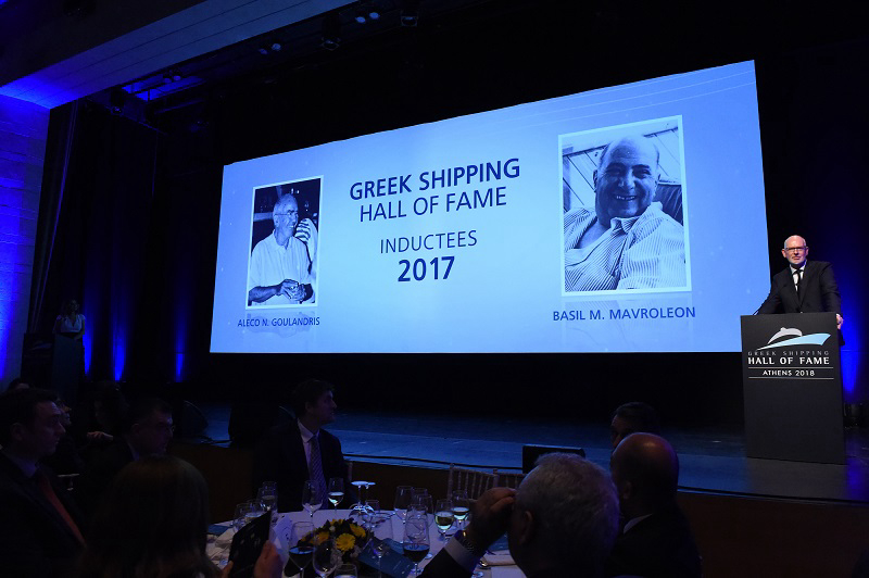 Greek Shipping Hall of Fame inducts Aleco N. Goulandris and Basil M. Mavroleon
