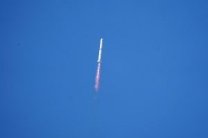 A Long March-2C carrier rocket carrying a new astronomical satellite named Einstein Probe (EP) blasts off from the Xichang Satellite Launch Center in southwest China's Sichuan Province, Jan. 9, 2024. (Photo by Zhang Jing/Xinhua)