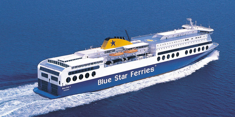 Blue Star Ferries: &Omicron;&lambda;&omicron;&kappa;&lambda;&eta;&rho;ώ&theta;&eta;&kappa;&epsilon; &eta; &pi;&rho;&omicron;&pi;&lambda;&eta;&rho;&omega;&mu;ή &tau;&omicron;&upsilon; &omicron;&mu;&omicron;&lambda;&omicron;&gamma;&iota;&alpha;&kappa;&omicron;ύ &delta;&alpha;&nu;&epsilon;ί&omicron;&upsilon;