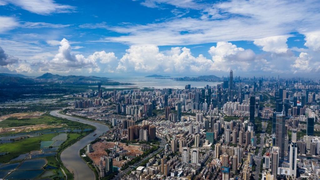 Aerial photo taken on Sept. 11, 2020 shows the city view of Shenzhen, in south China's Guangdong Province. (Xinhua/Mao Siqian)