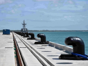 Photo taken on May 6, 2021 shows a berth of Lamu Port in Kenya. (Xinhua/Dihoff Mukoto)