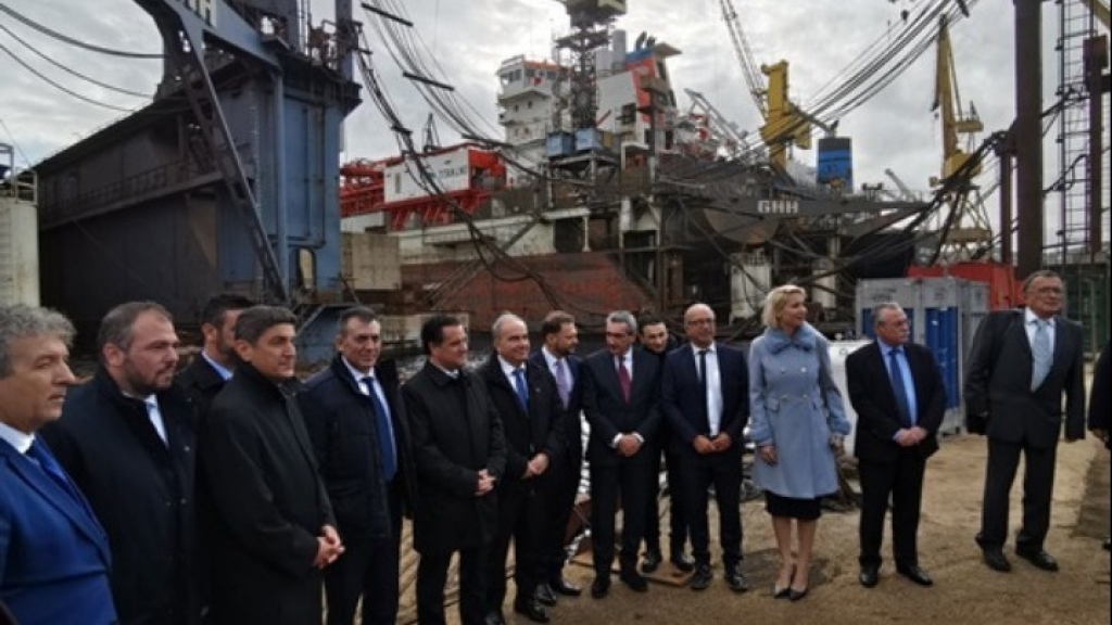 Syros island's shipyard inaugurated under new ownership, New York-based ONEX
