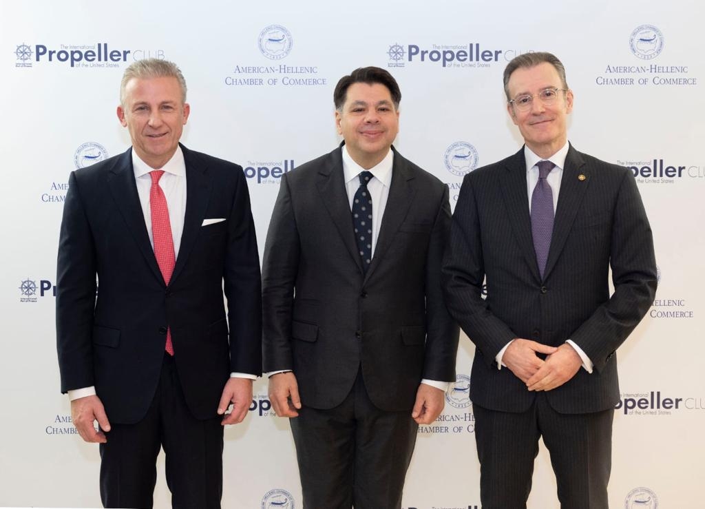 2023 Thanksgiving Dinner jointly hosted by the International Propeller Club, Port of Piraeus, and the American-Hellenic Chamber of Commerce.