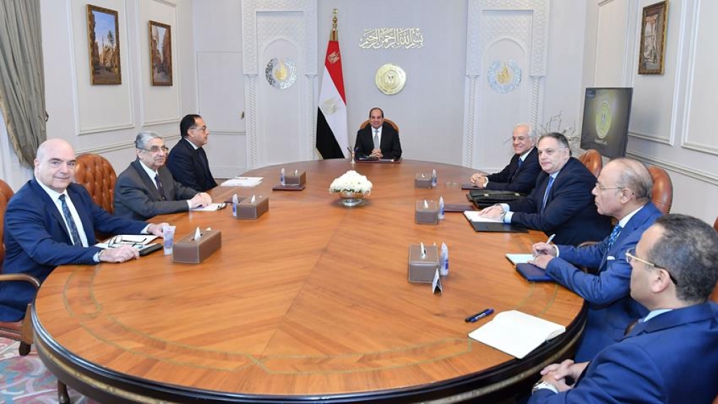 President El-Sisi Meets President of Copelouzos Group