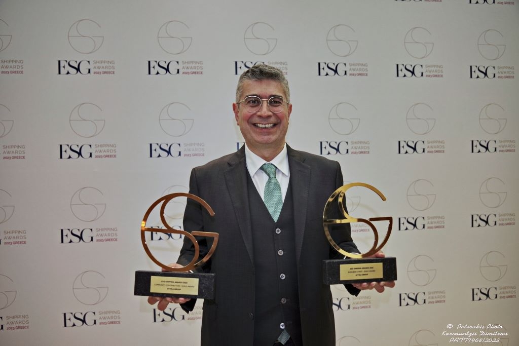 Two awards for Attica Group at ESG Shipping Awards 2023