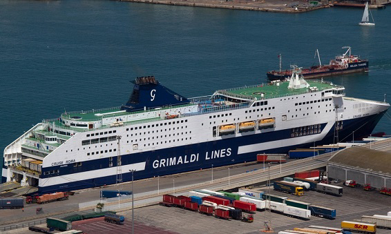 &Mu;&epsilon; &mu;&pi;&alpha;&tau;&alpha;&rho;ί&epsilon;&sigmaf; &delta;&upsilon;&omicron; ferries &tau;&eta;&sigmaf; Grimaldi