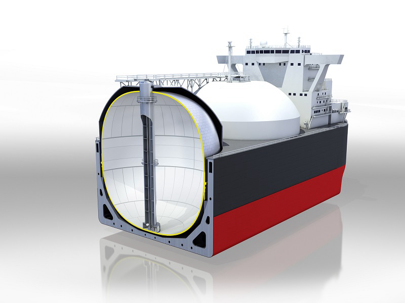 DNV GL awards Kawasaki Heavy Industries AiP for new non-spherical (MOSS) LNG tank 