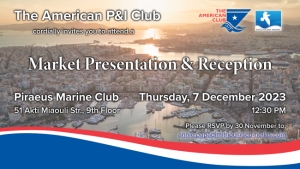 The American P&amp;I Club: Piraeus Market Presentation and Reception