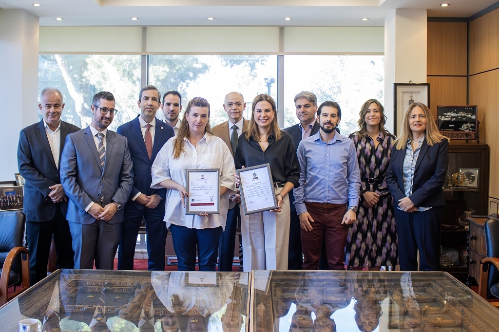 The results of the partnership between Laskaridis Shipping, METIS Cyberspace Technology and Bureau Veritas were unveiled during a meeting at Laskaridis' offices. 