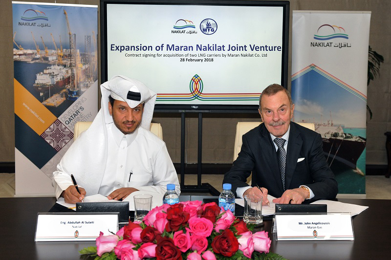 Nakilat expands joint venture partnership with Maran Ventures Inc.